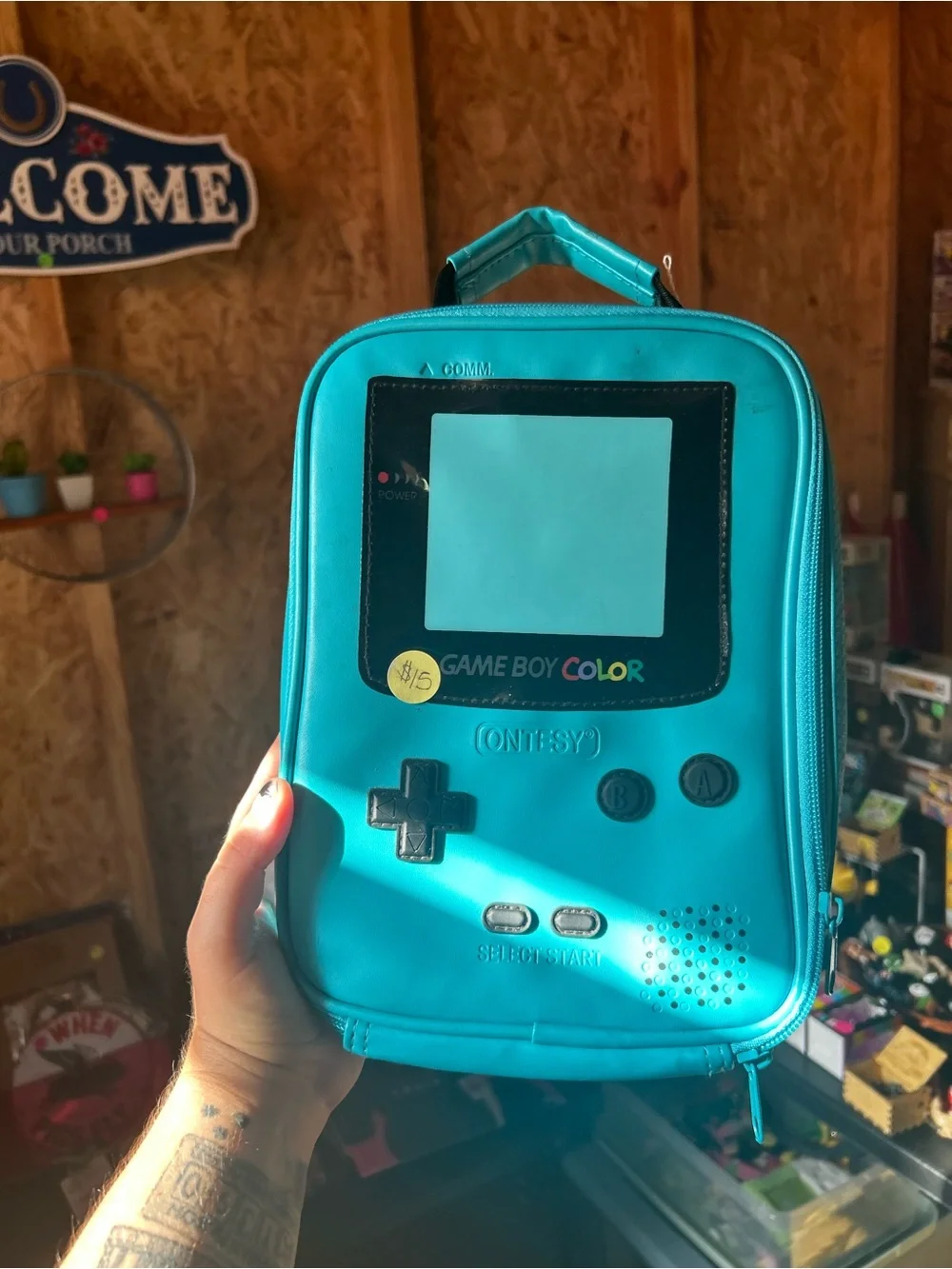 Game boy Color Lunch Box NEW Carrying Case - Teal